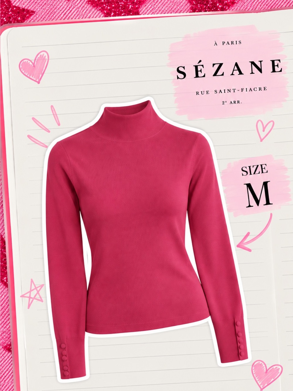 Sézane | Felix Long Sleeve Cotton Knit Jumper